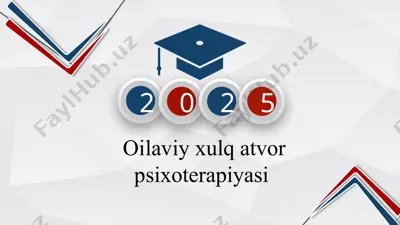 oilaviy xulq-atvor psixoterapiyasi — PPTX