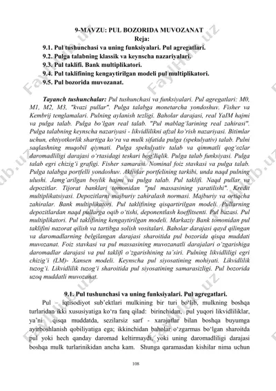 pul bozorida muvozanat — PDF