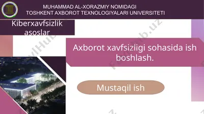 kiberxavfsizlik asoslari — PPTX