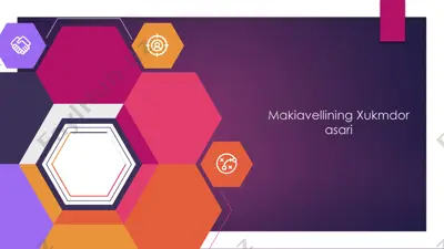 makiavellining "hukmdor" asari — PPTX