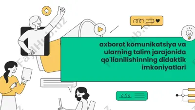 axborot kommunikatsiya va ta'lim — PPTX
