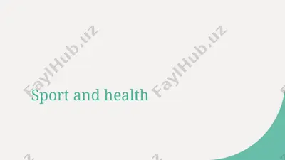 sport and health — PPTX