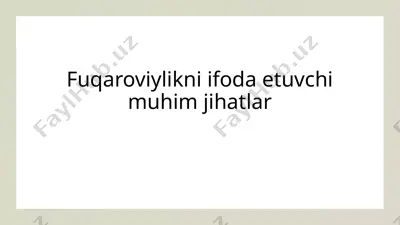 fuqaroviylikni ifoda etuvchi muhim jihatlar — PPTX