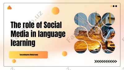 the role of social media in language learning — PPTX