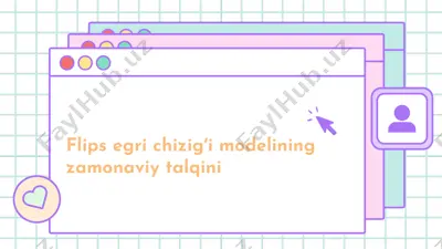 flips egri chizigʻi modelining zamonaviy talqini — PPTX