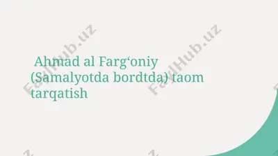 samolyotda taom tarqatish — PPTX