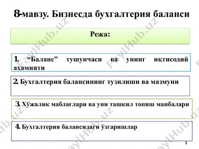 buxgalteriya balansi — PDF