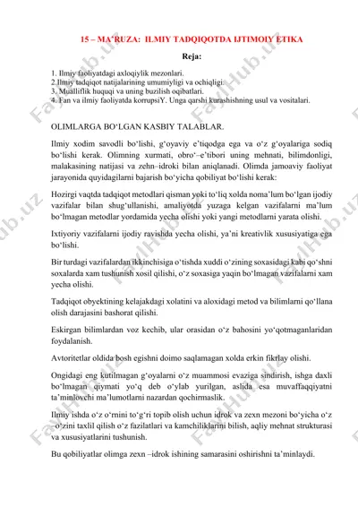 ilmiy tadqiqotda ijtimoiy etika — DOCX