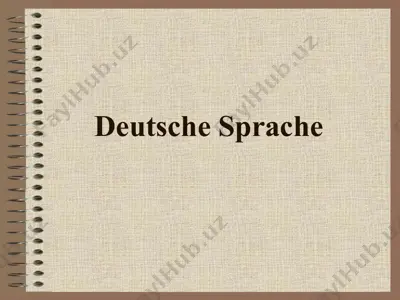 deutsche sprache matn — PPT