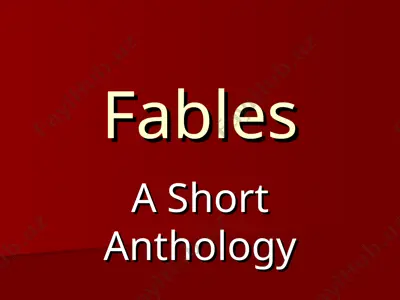 fables: a short anthology — PPT
