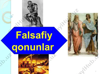 falsafiy qonunlar — PPT