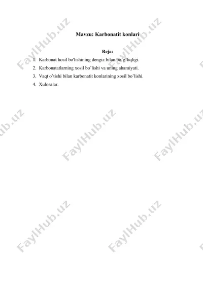 karbonatit konlari — DOCX