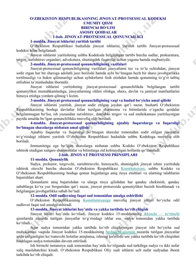 o‘zbekiston respublikasining jinoyat-protsessual kodeksi. 320 modda — DOC