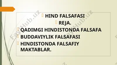 hind falsafasi — PPTX