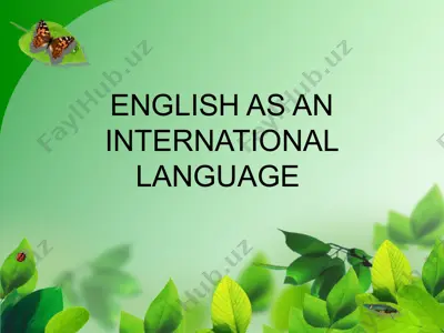 teaching english as an international language — PPT