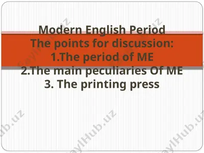 modern english period — PPTX