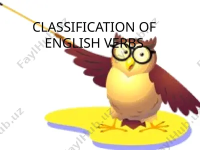 classification of english verbs — PPTX