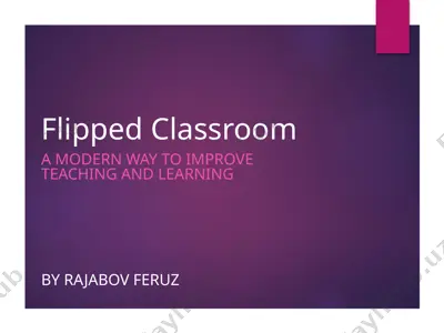 flipped classroom — PPTX