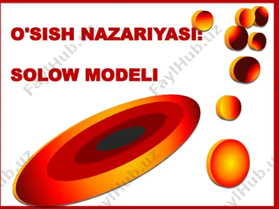 o'sish nazariyasi   solow modeli — PPTX