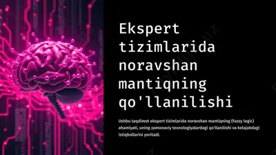 noravshan mantiq ekspert tizimlari — PPTX