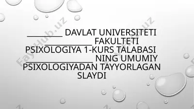amaliy psixologiya - psixologiya fanining amaliyoti — PPTX