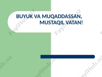 eztirasiz uzbekiston || davlat mustaqilligining yigirma yilligi — PPT