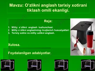 milliy o'zlikni anglash — PPT
