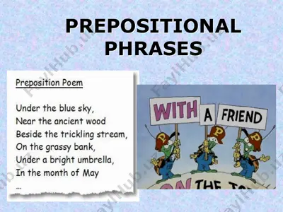 prepositional phrases — PPT