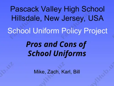 school uniforms — PPT