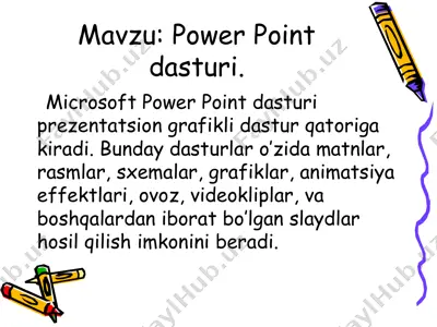 power point dasturi — PPT
