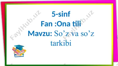 so’z va so’z tarkibi — PPTX