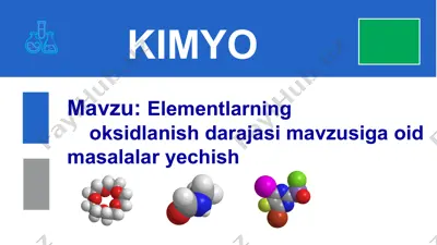 kimyo — PPT