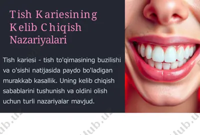 tish kariesining kelib chiqish nazariyalari — PPTX