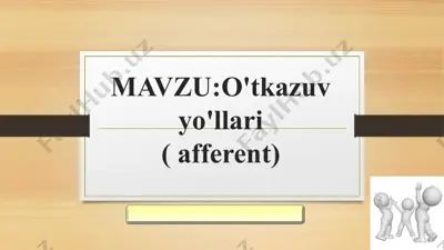 oʻtkazuv yo'llari — PPT