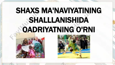 ma'naviyat va qadriyatlar — PPTX