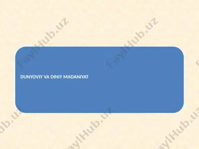 eski ahd va yangi ahd — PPTX