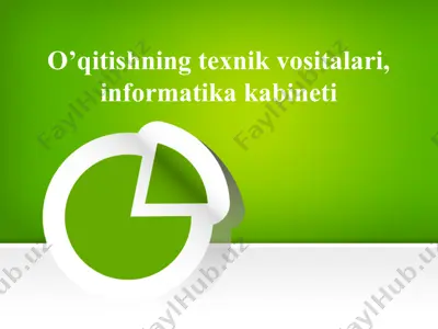 informatika o'qitishning texnik vositalari — PPTX