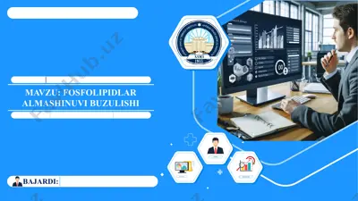 fosfolipidlar almashinuvi buzilishi — PPTX