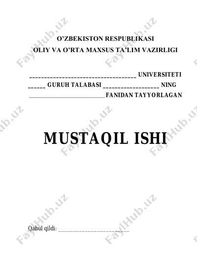 ekonometrika va unung asoslari — PDF