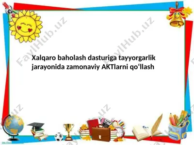 zamonaviy aktlarni qo'llash — PPTX