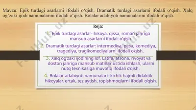 xalq og'zaki ijodi — PPTX