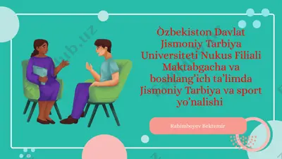davolash jismoniy tarbiyasining umumiy asoslari — PPTX