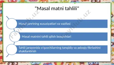 masal matni tahlili — PPTX