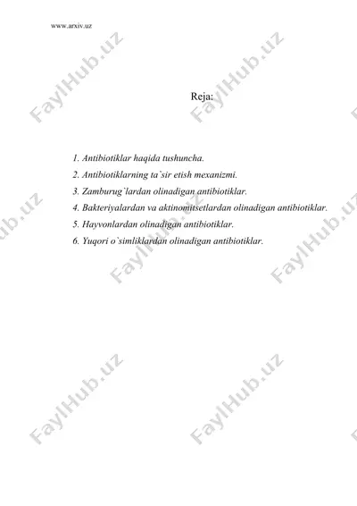 antibiotiklar — DOC