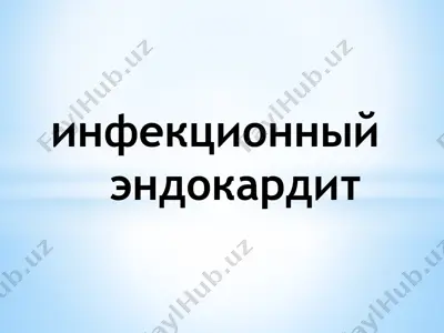 инфекционный эндокардит — PPTX
