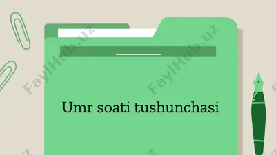 umr soati tushunchasi — PPTX