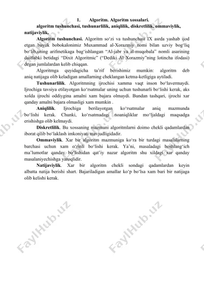 algoritm — DOCX