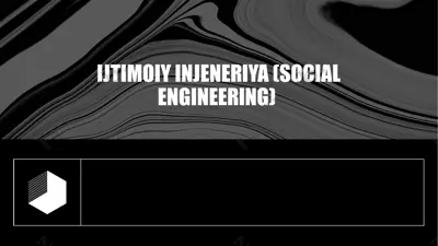 ijtimoiy injeneriya (social engineering) — PPTX