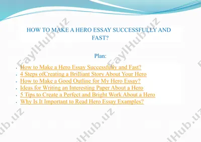writing a hero essay guide — PPTX