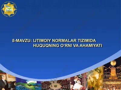 davlat va huquq nazariyasi — PPT